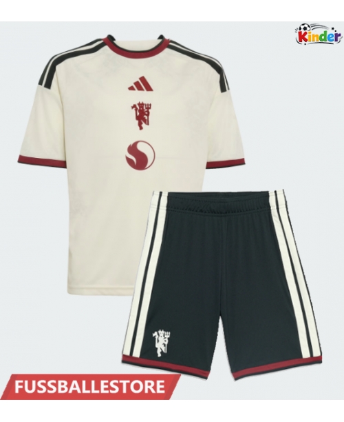 Günstige Manchester United Leny Yoro #15 3rd trikot Kinder 2026-27 Kurzarm (+ Kurze Hosen)